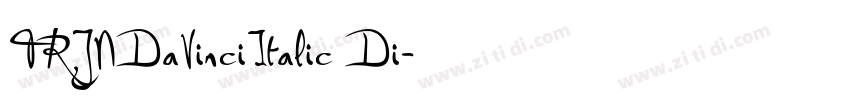 TRJNDaVinciItalic Di字体转换